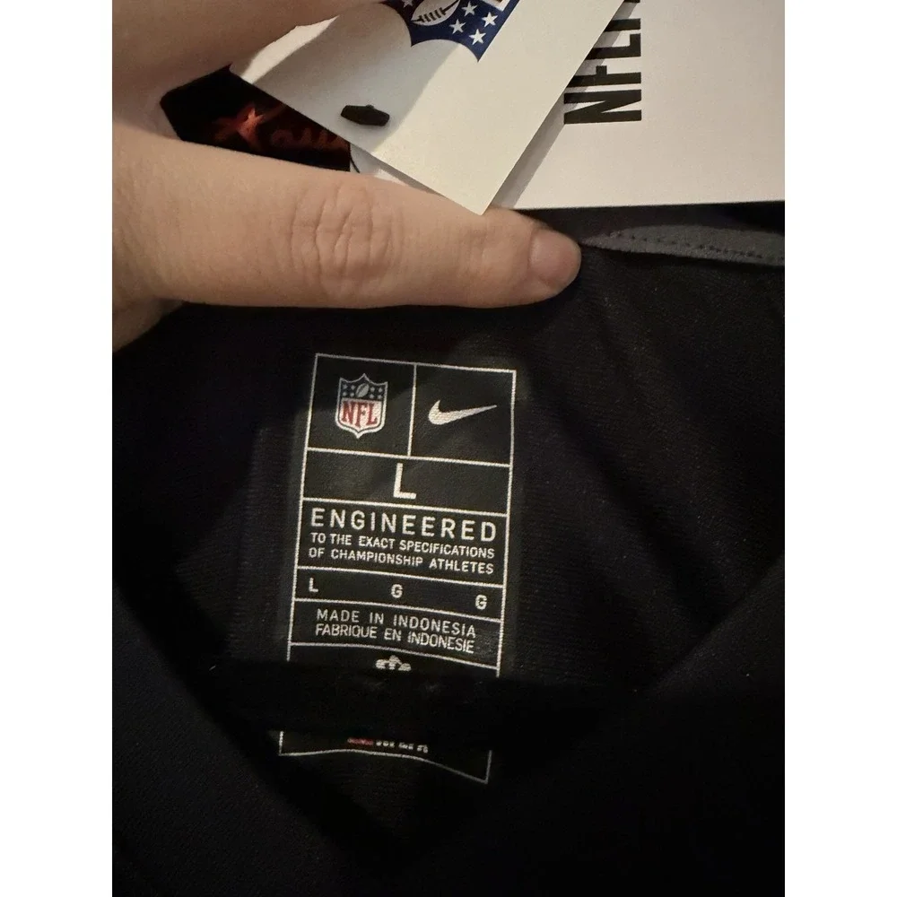 NWT Cincinnati Bengals Trey Hendrickson Authentic Black Nike Jersey Men's Large